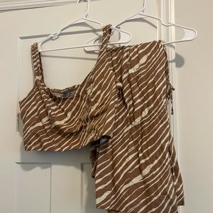 Two piece brown zebra set from Target